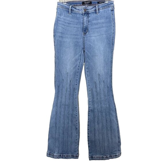 Judy Blue Boot Cut Jeans 11/30 Light Wash JB88620 Stretch Denim Seam Detail - Picture 2 of 9